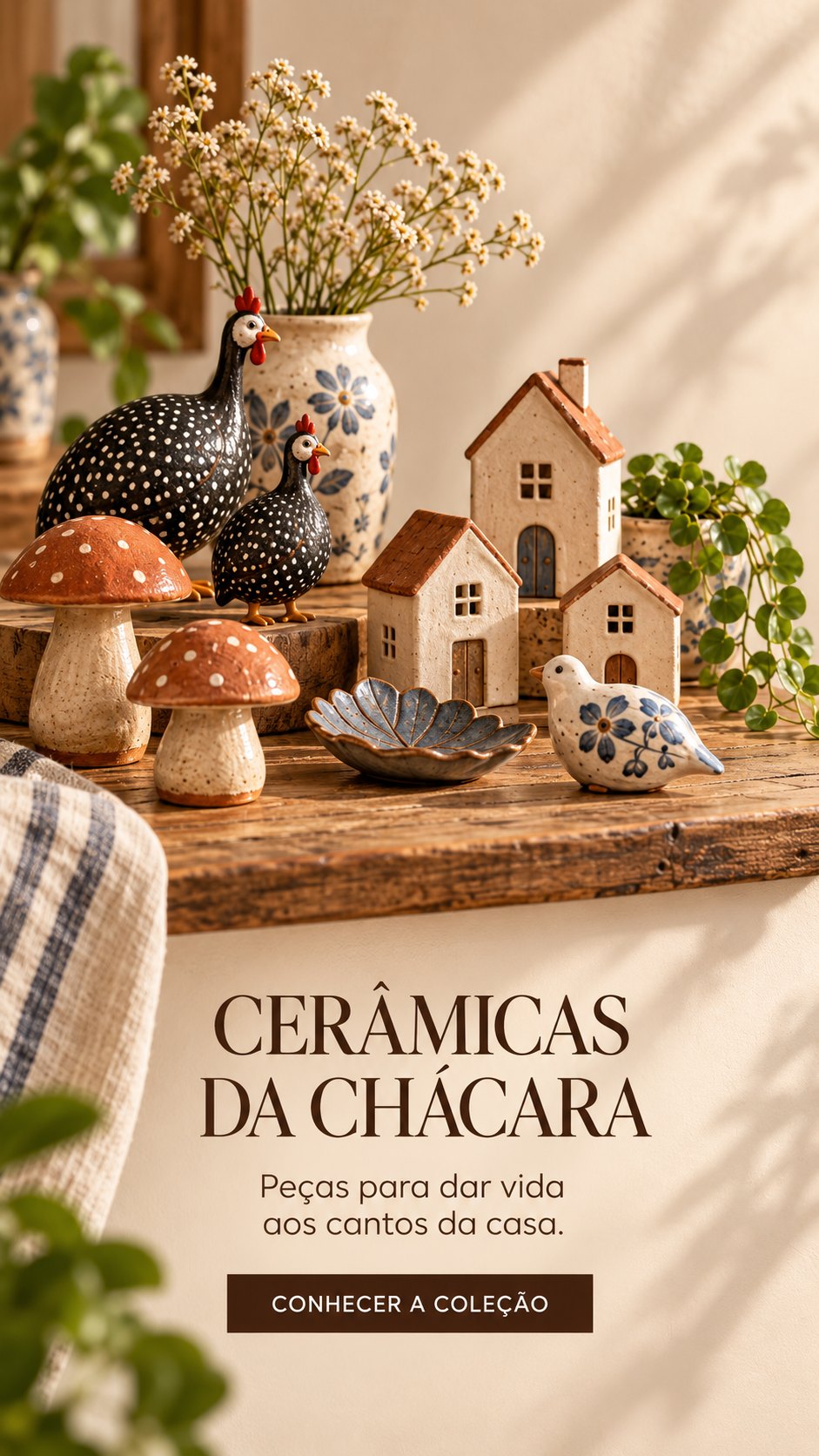 Cerâmicas da Chácara: peças para dar vida aos cantos da casa